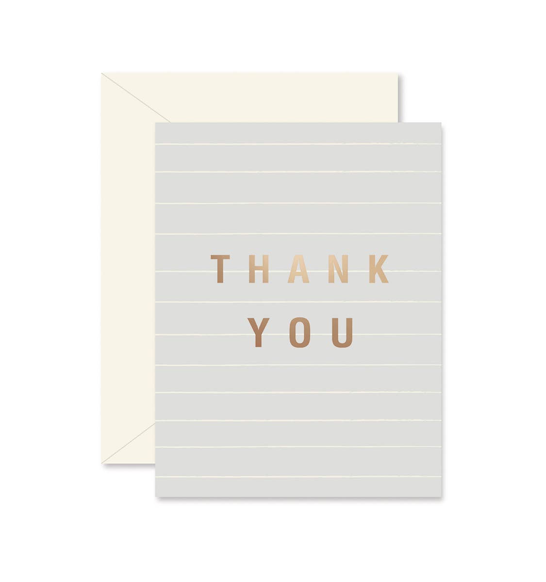 {Ginger P. Designs} Gray Lines Thank You Notecards :: Set of 8