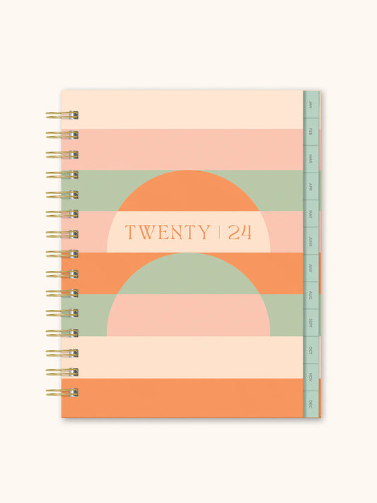 2024 Golden Hour Edie Tabbed Planner