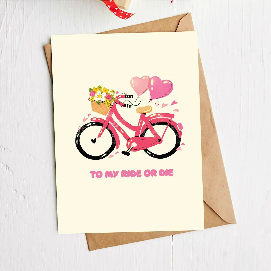 Ride or Die Valentine's Day Card