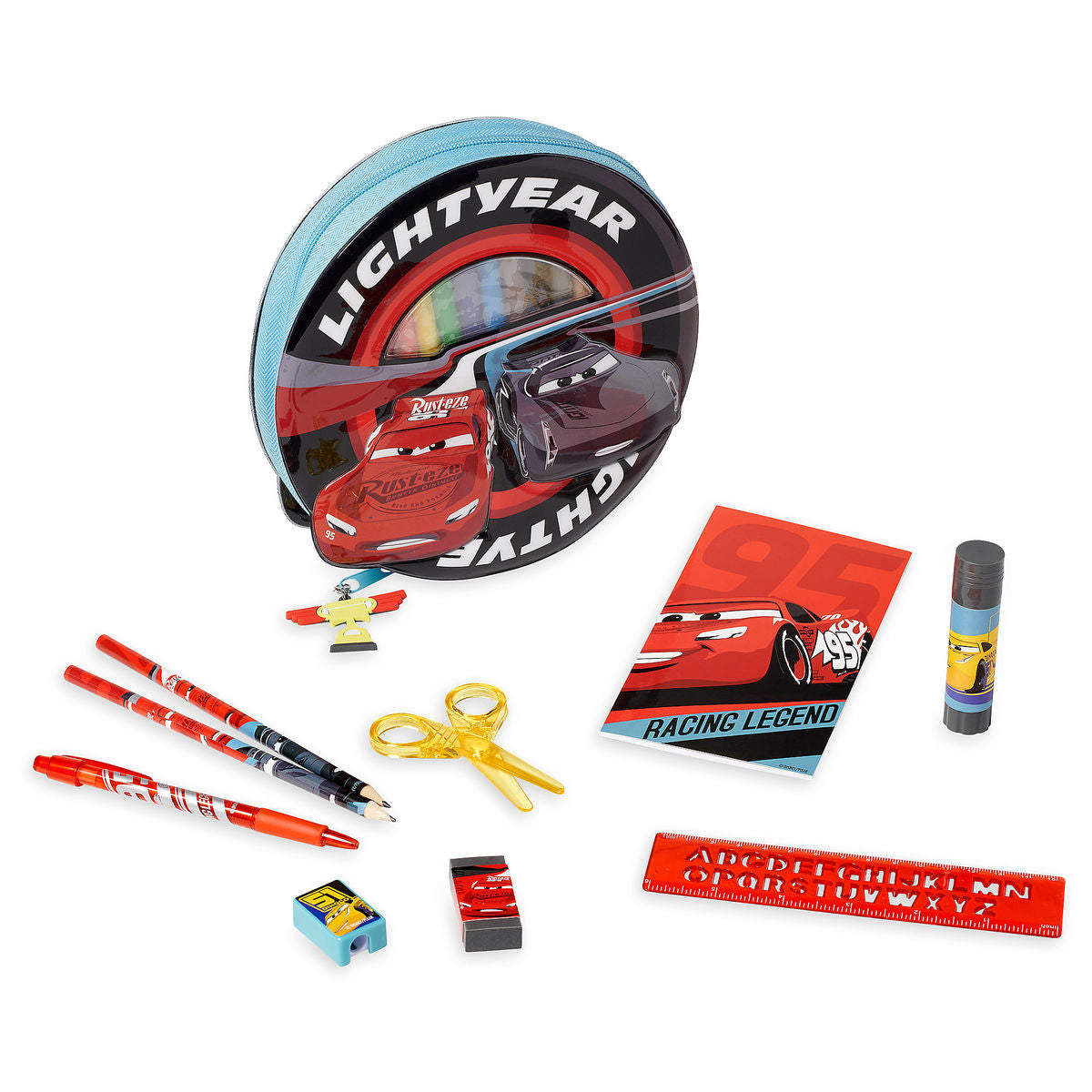 Disney's Cars 3 30-Piece Zip-Up Stationery Kit