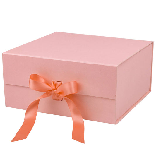 {Wrapaholic} Magnetic Closure Box with Satin Ribbon :: Pink