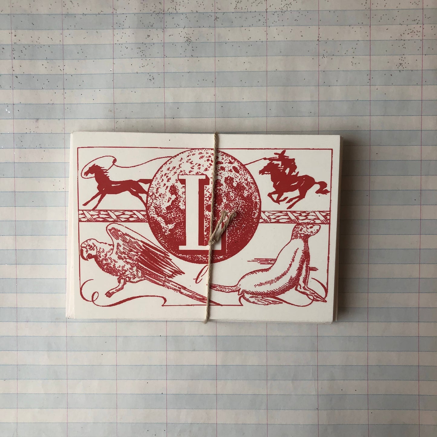 {Parcel} Spanish Monogram Notecards :: L