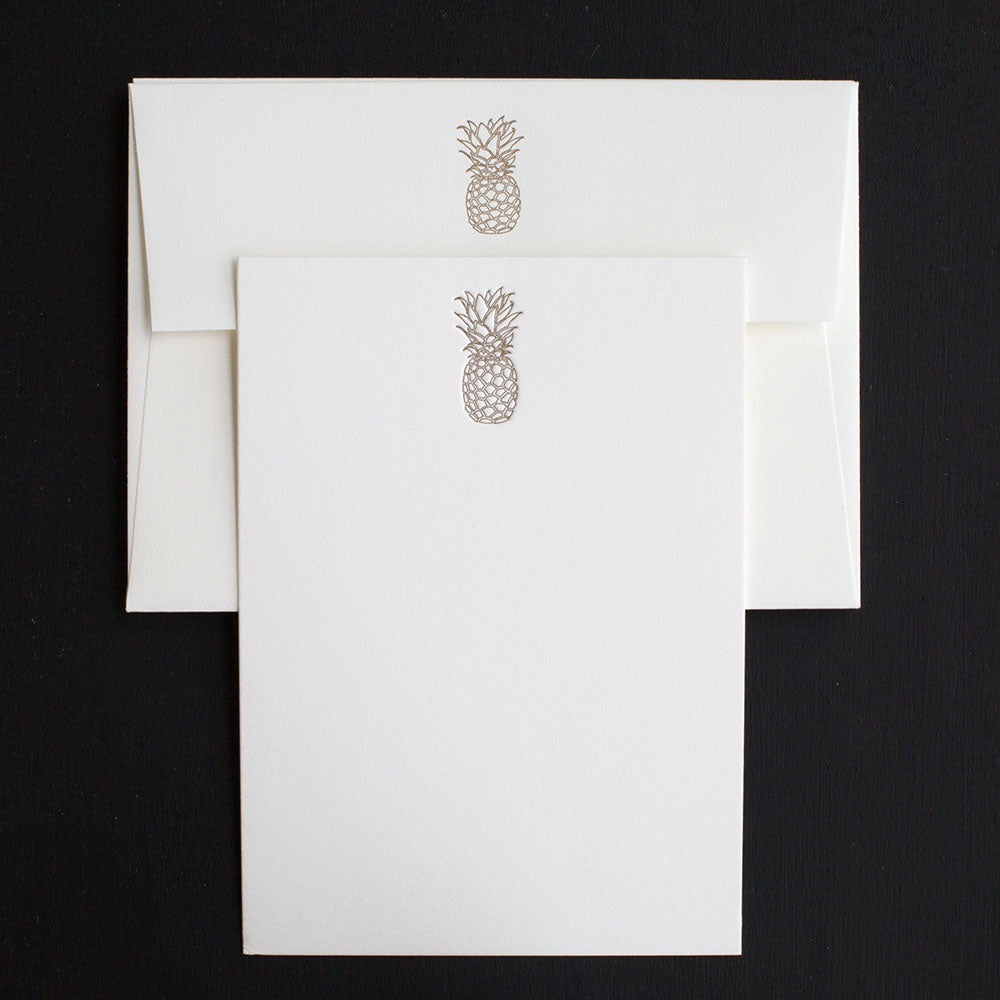 Luxe Pineapple Note Card Set
