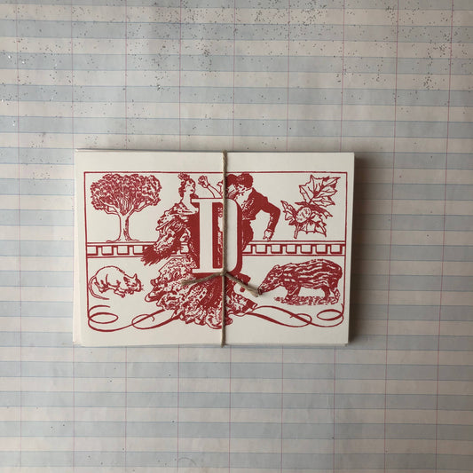 {Parcel} Spanish Monogram Notecards :: D