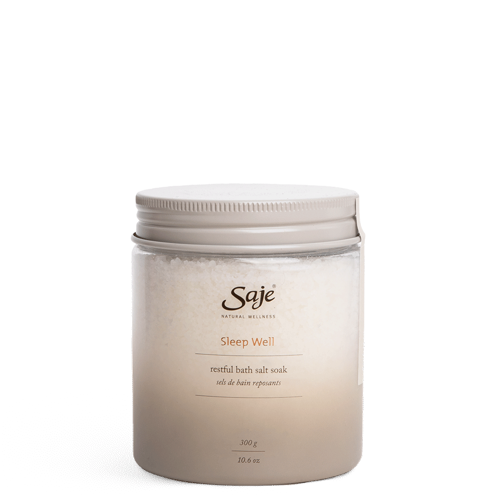Saje Sleep Well Restful Bath Salt Soak Support Nighttime Wind Down 300g NEW