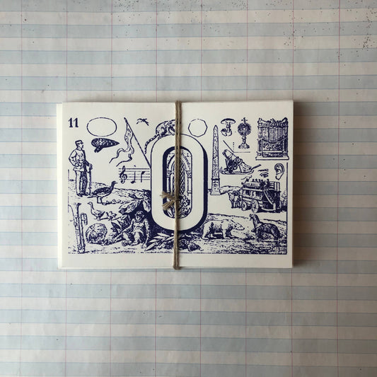 {Parcel} French Monogram Notecards :: O