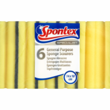 Spontex Specialist General Purpose Sponge Scourers 1x6's