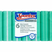 Spontex Specialist Non Scratch Sponge Scourers 1x6's