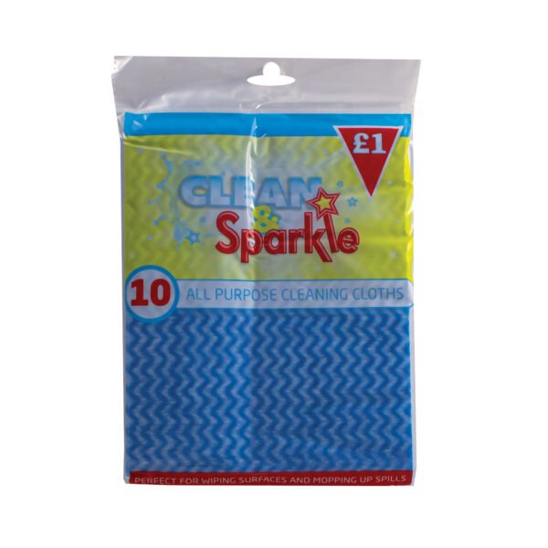 Clean & Sparkle All Purpose Cloths s 10x10's