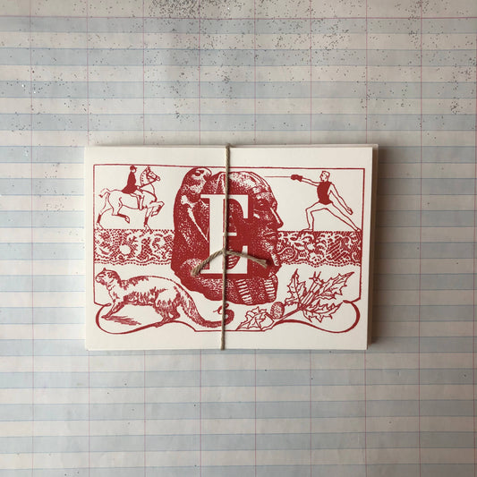 {Parcel} Spanish Monogram Notecards :: E