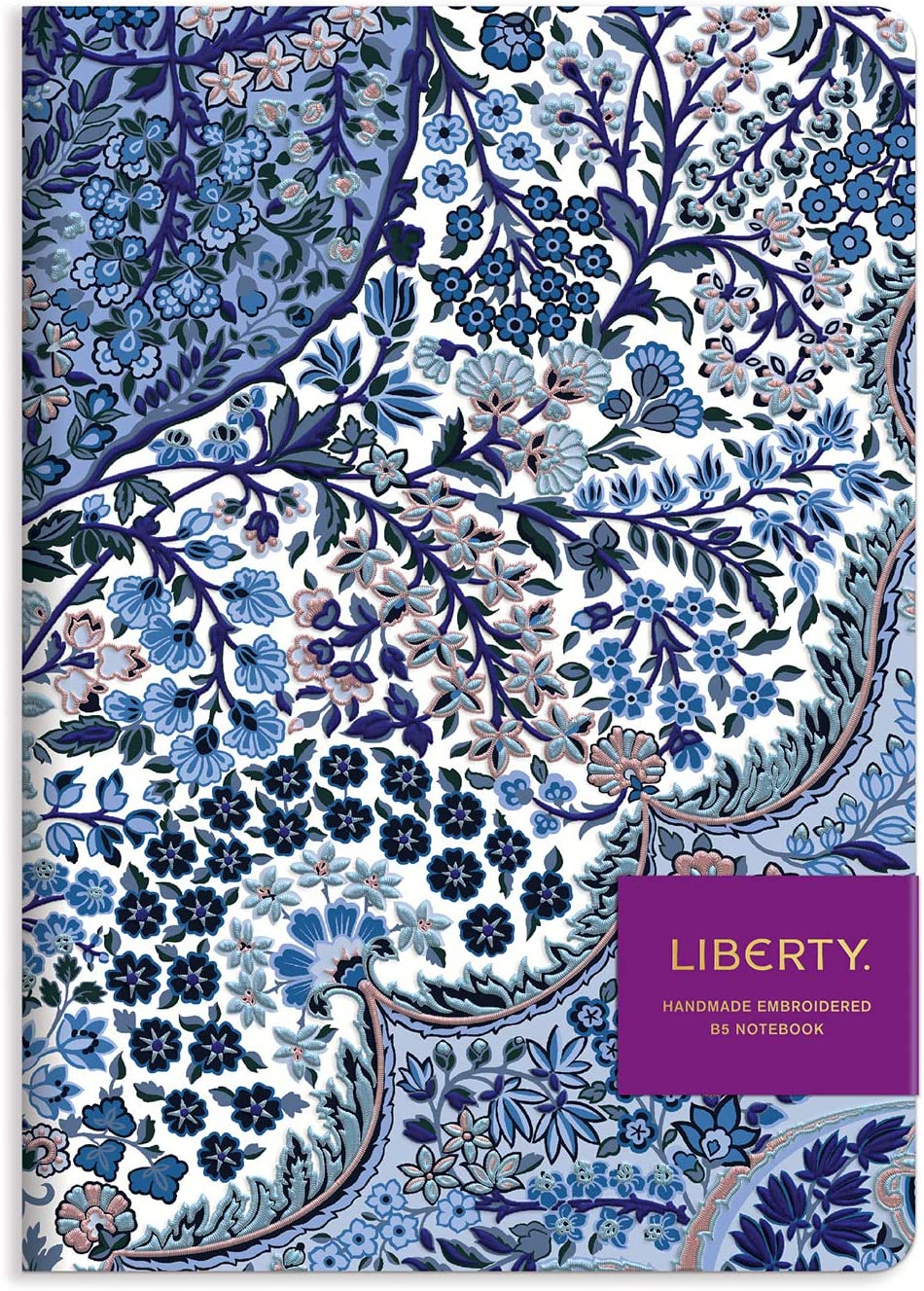 {Chronicle Books} Liberty London Handmade B5 Embroidered Journal : Tanjore Gardens
