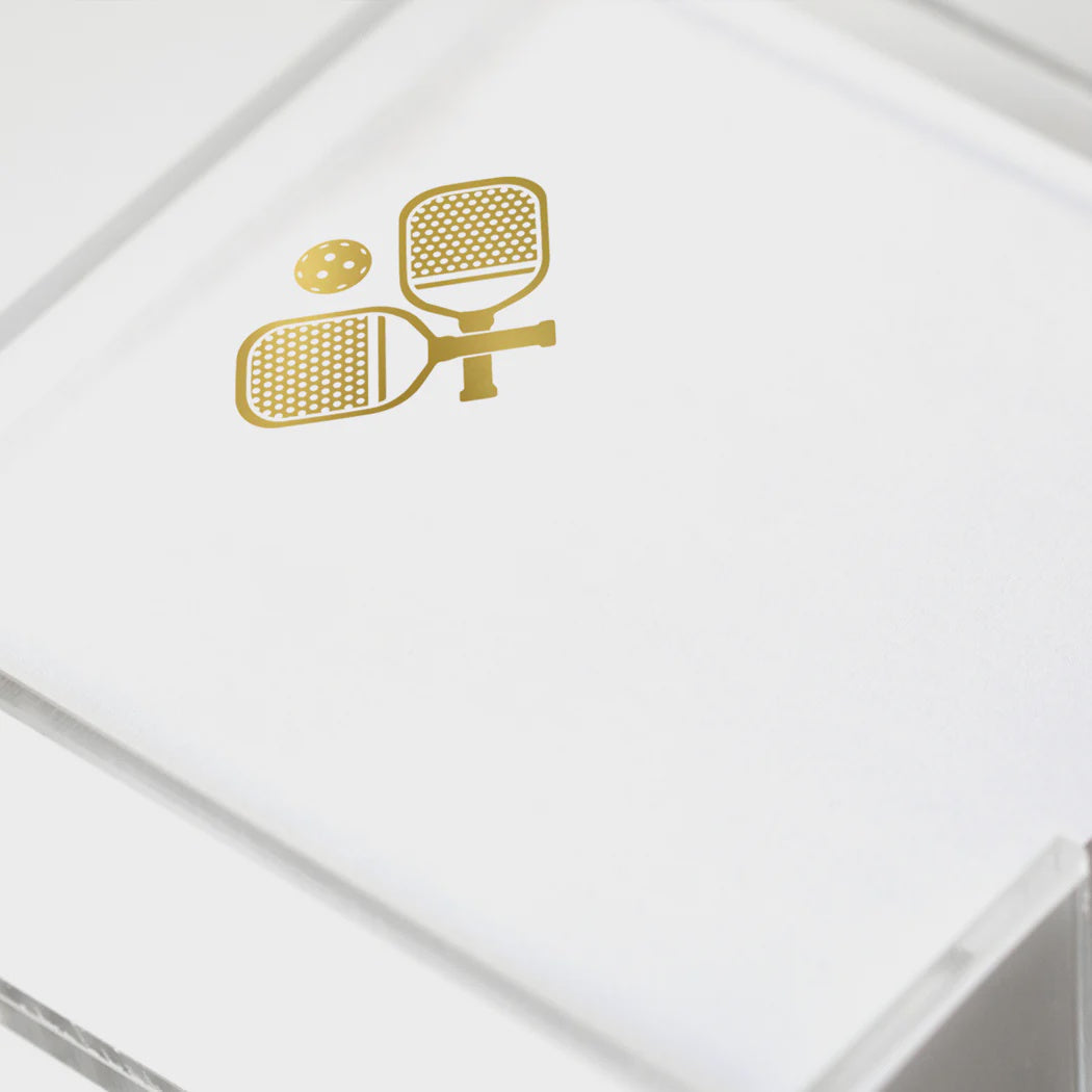 Gold Foil Pickleball Small Pad