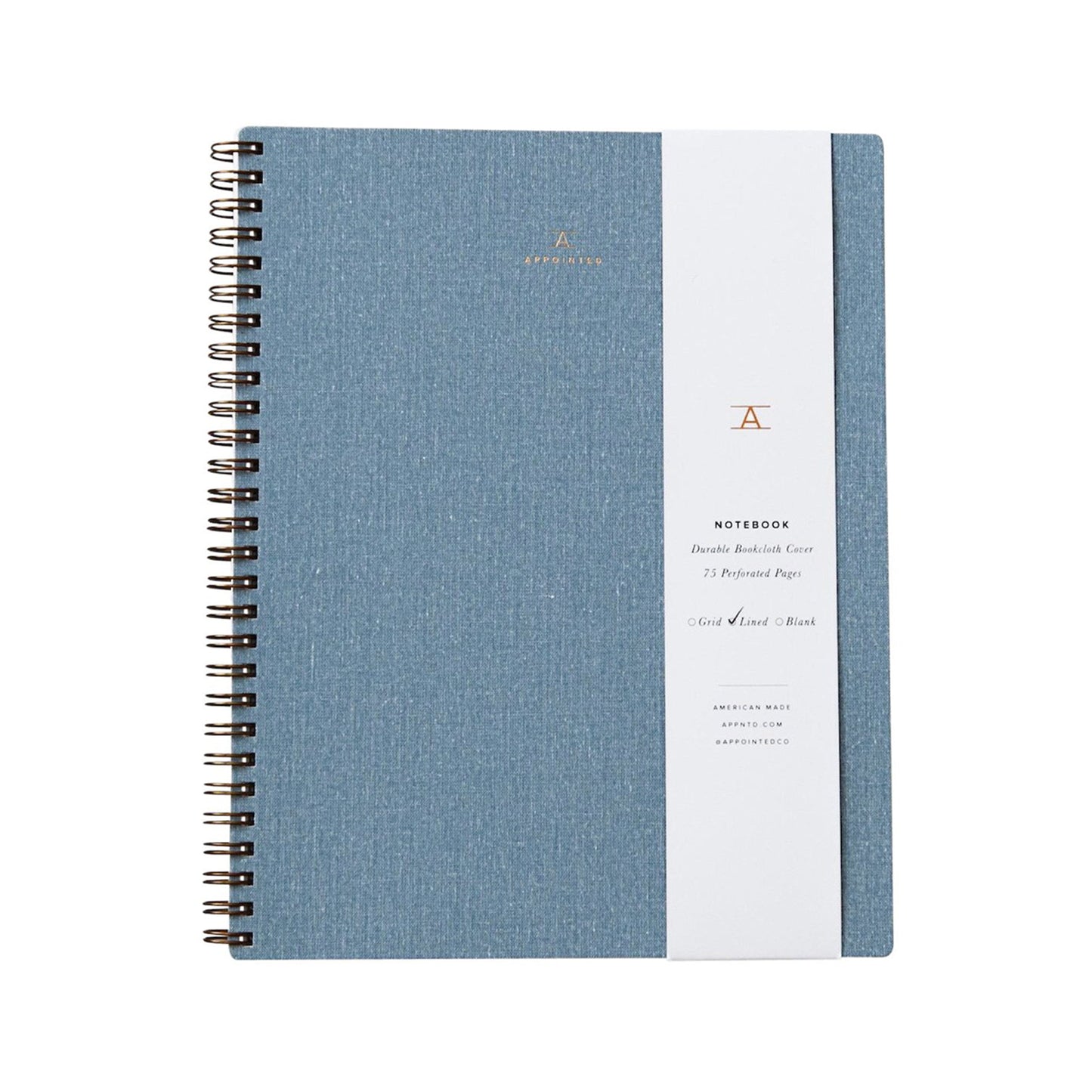 Appointed Chambray Blue Notebook