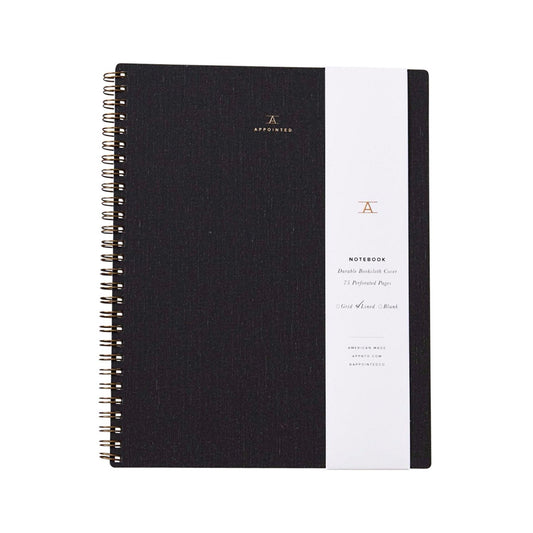 Appointed Charcoal Grey Notebook