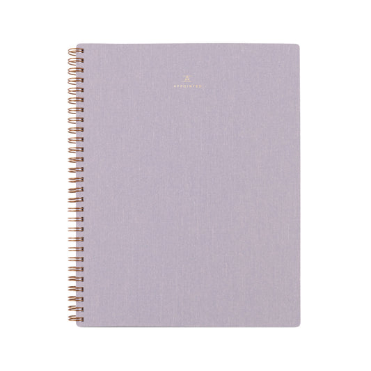 Appointed Lavender Grey Notebook