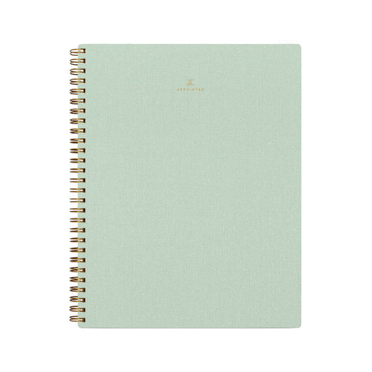 Appointed Mineral Green Notebook