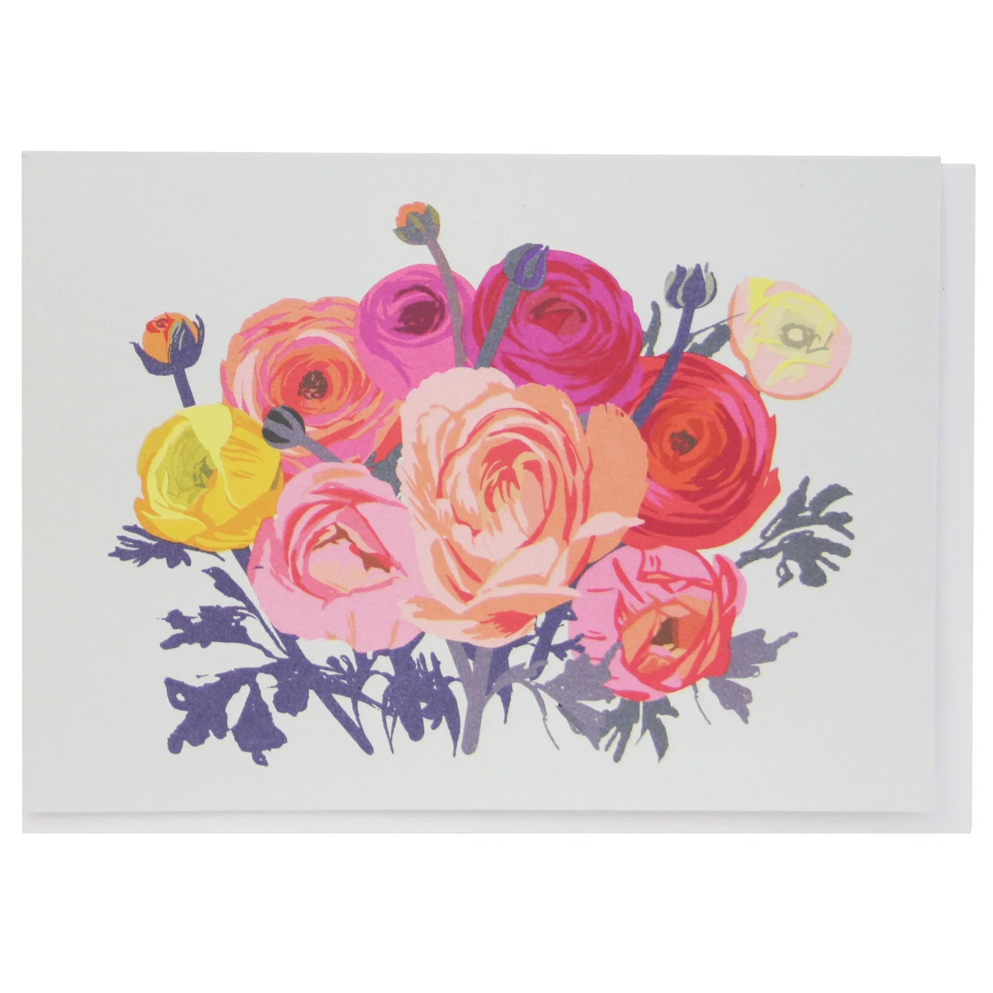{Smudge Ink} Boxed Notecards :: Ranunculus :: Set of 10