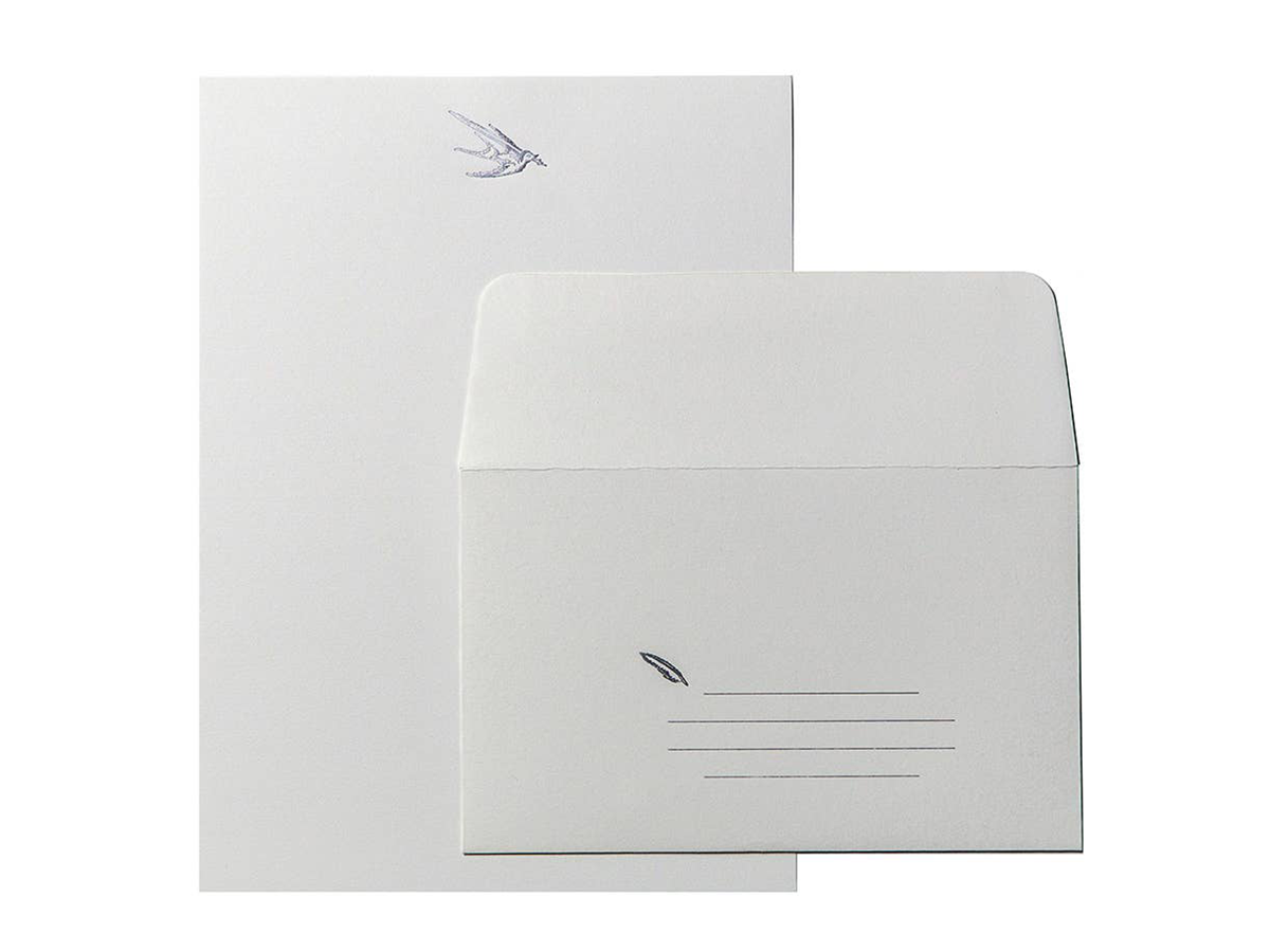 Bird With Pen, Stationery Set