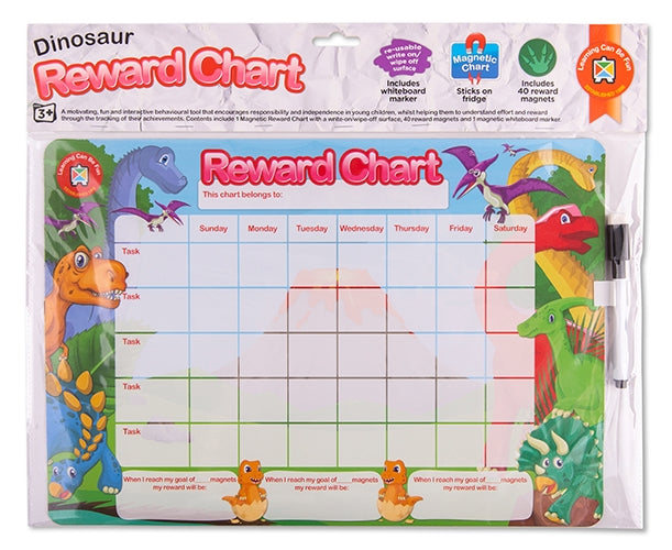 Edvantage - Magnetic Rewards Chart - Dinosaur