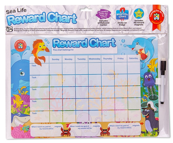 Edvantage - Magnetic Rewards Chart - Sea Life