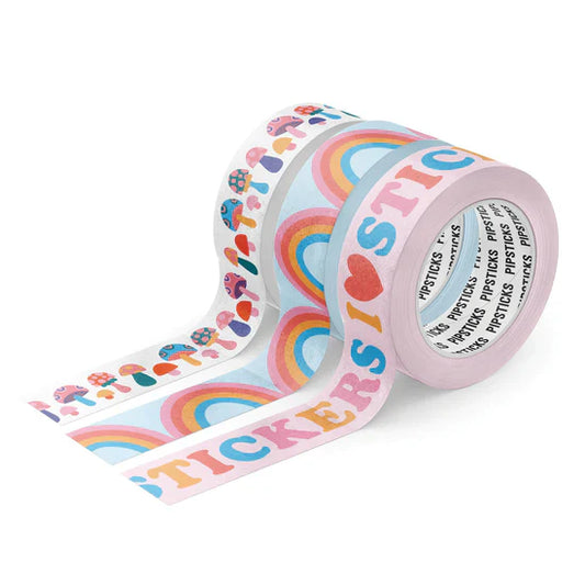 {Pipsticks} Washi Tape Rolls :: Feeling Happy Collection :: Set of 3