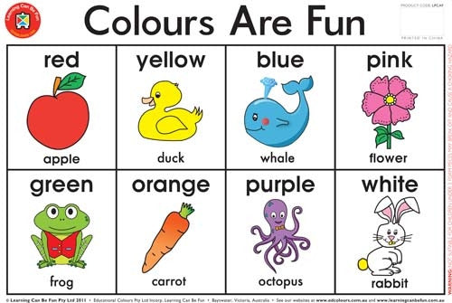 Edvantage - Placemat - Colours are Fun