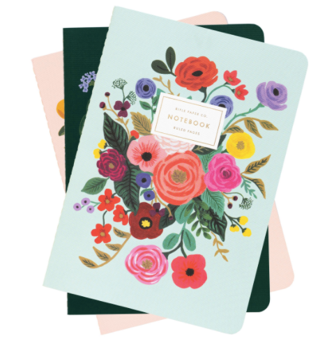 {Rifle Paper Co.} Stitched Notebooks :: Garden Party :: Set of 3