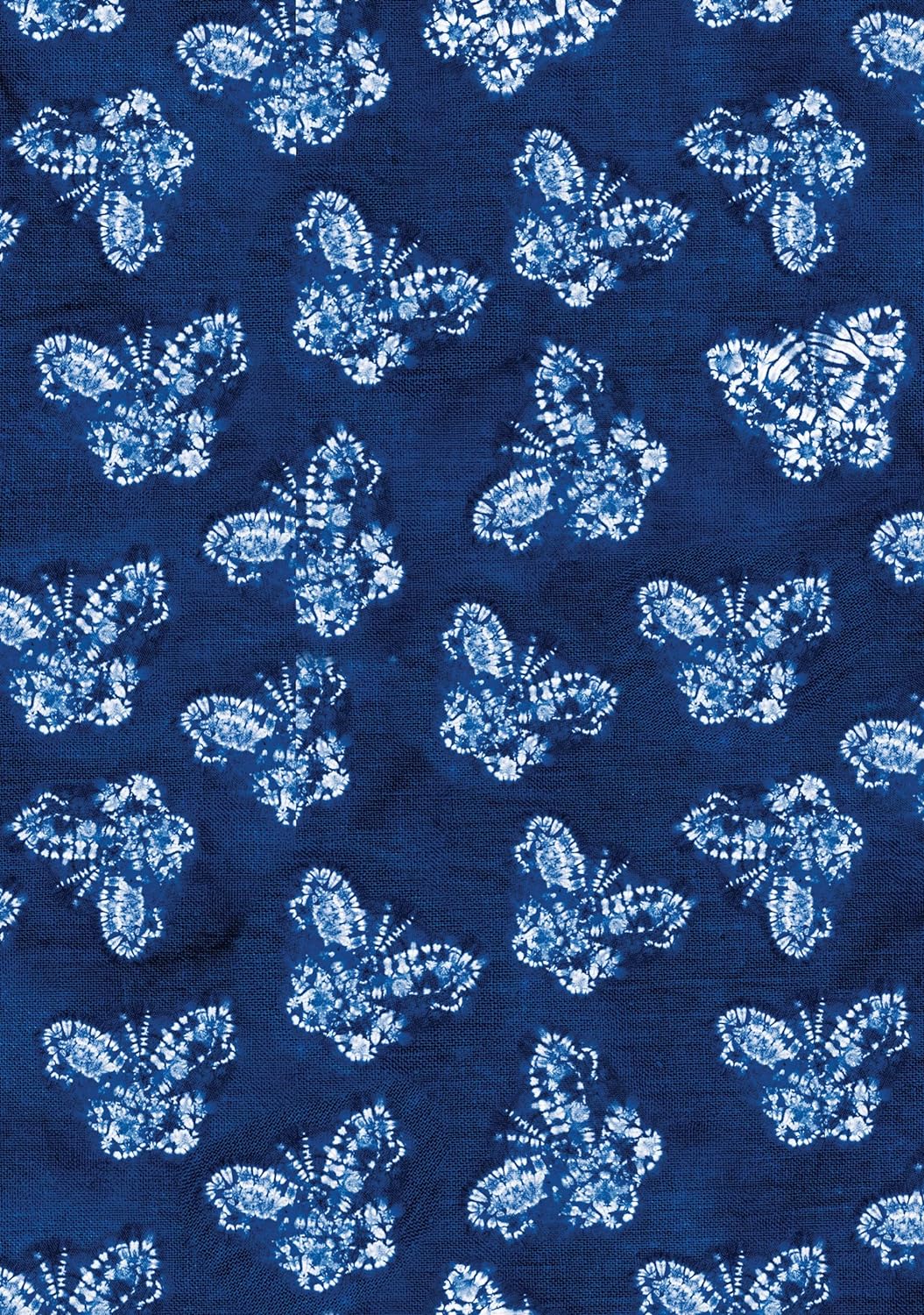 {Ingram} Shibori Indigo Butterflies Dotted Notebook