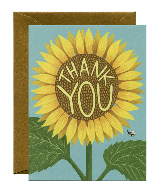 {Yeppie Paper} Sunflower Thank You Notecards :: Set of 8