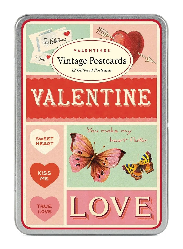 {Cavallini Papers & Co.} Vintage Valentine Postcards :: Set of 12