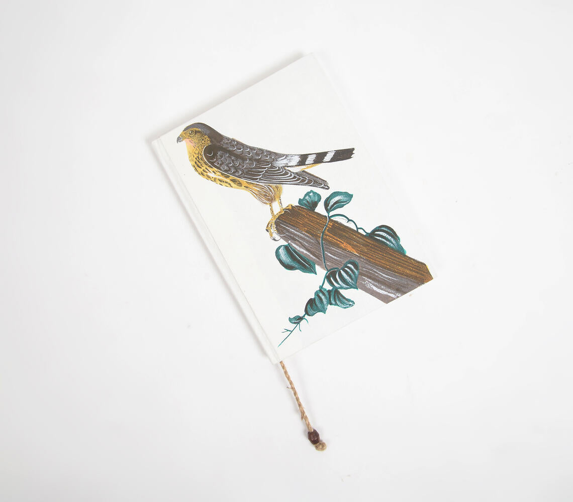 Hand Painted Bird on a Branch Paper Diary
