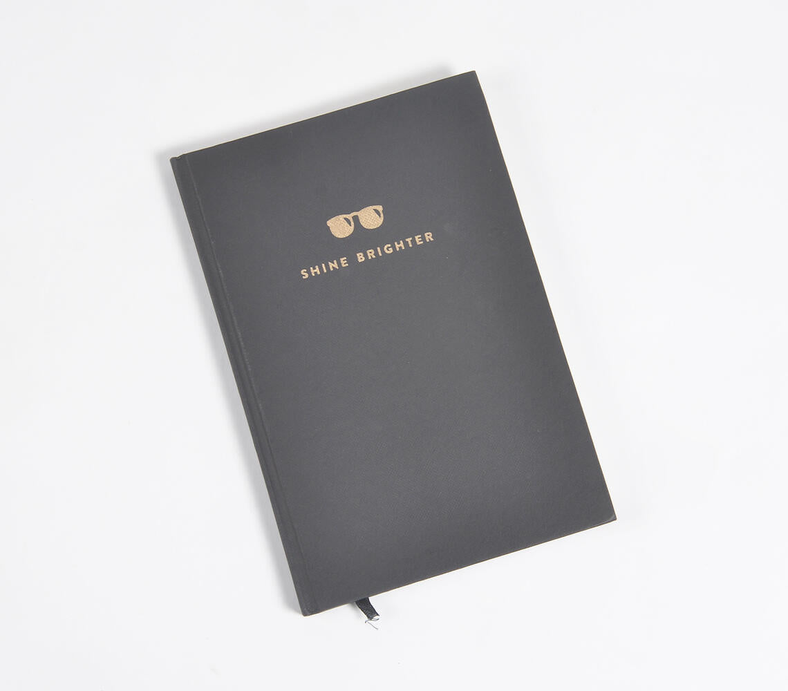 Screen Printed 'Shine Brighter' Journal