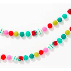 {Waste Not Paper} Watermelon Felt Garland