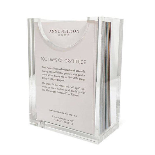 100 Days of Gratitude Cards in Acrylic Box
