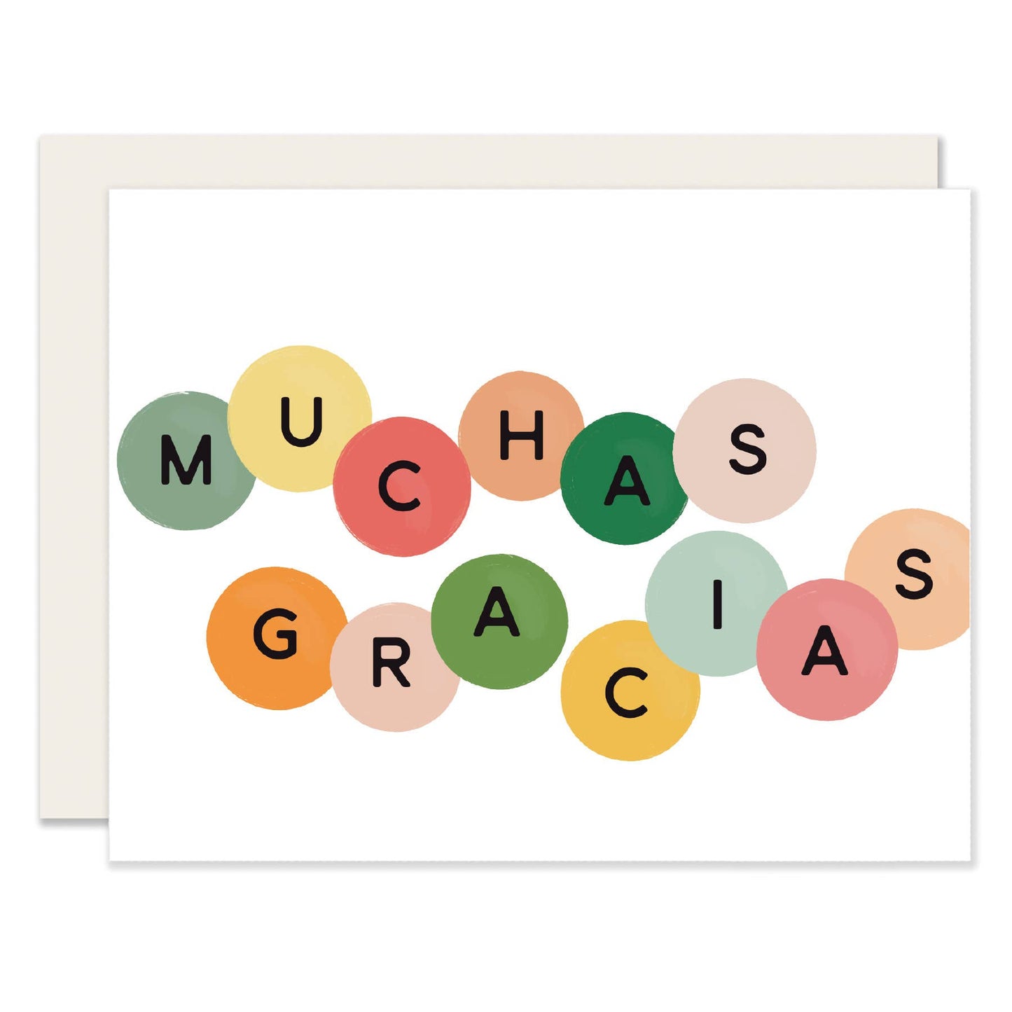 {Slightly Stationery} Muchas Gracias Colorful Circles Cards :: Box of 6