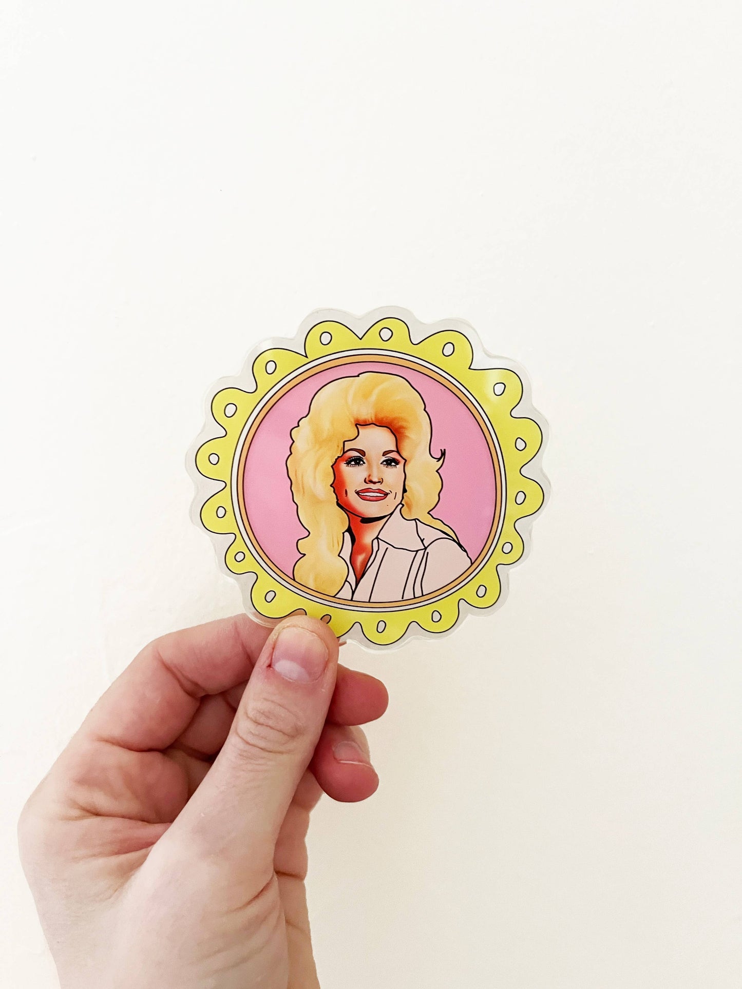 {Drawn Goods} Dolly Parton Acrylic Magnet