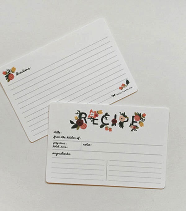 {Rifle Paper Co.} Recipe Cards :: Hanging Garden :: Set of 12