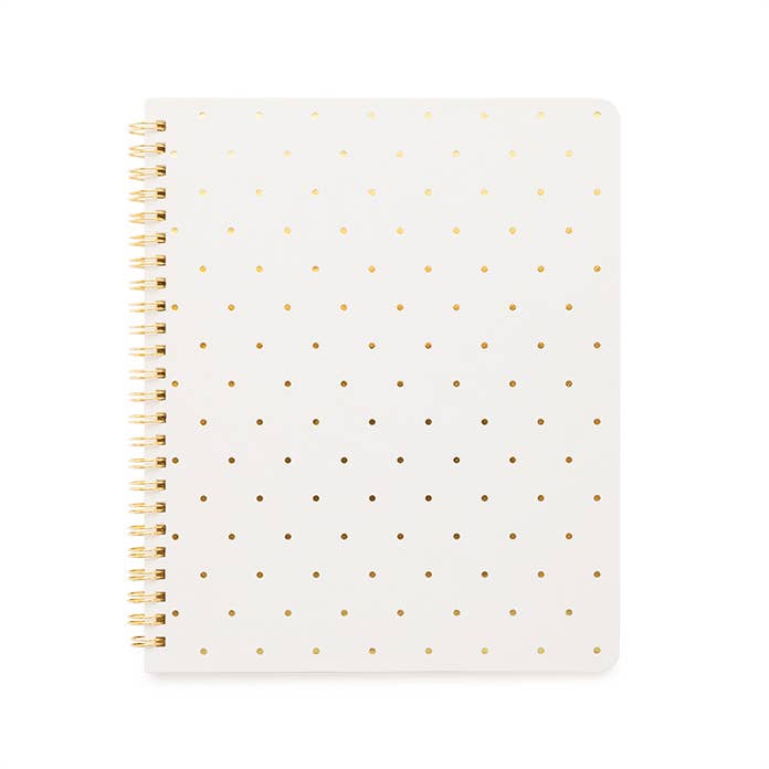 {Sugar Paper} Spiral Notebook :: White Perfect Dot