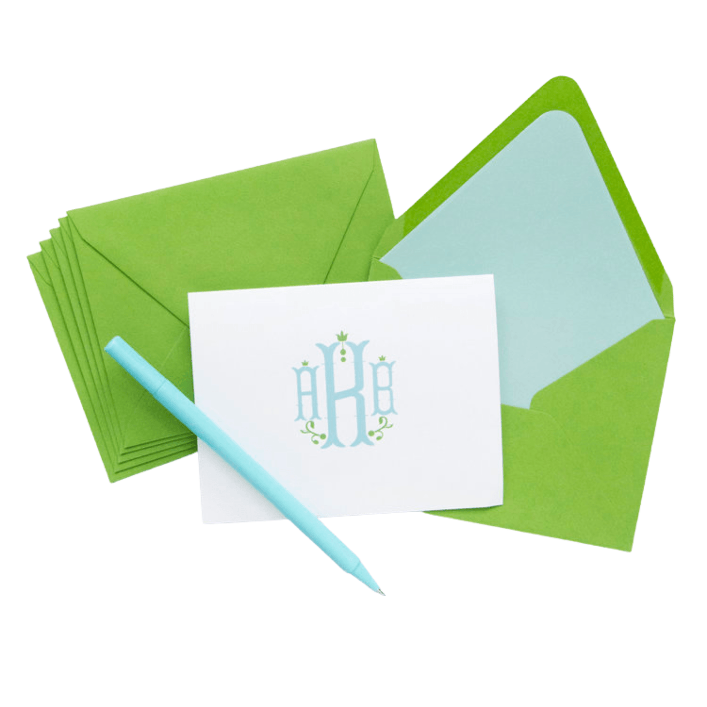 Clover Personalized Folded Notes - D81 - M246