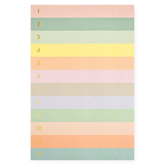{Rifle Paper Co.} Large Memo Notepad :: Numbered Color Block