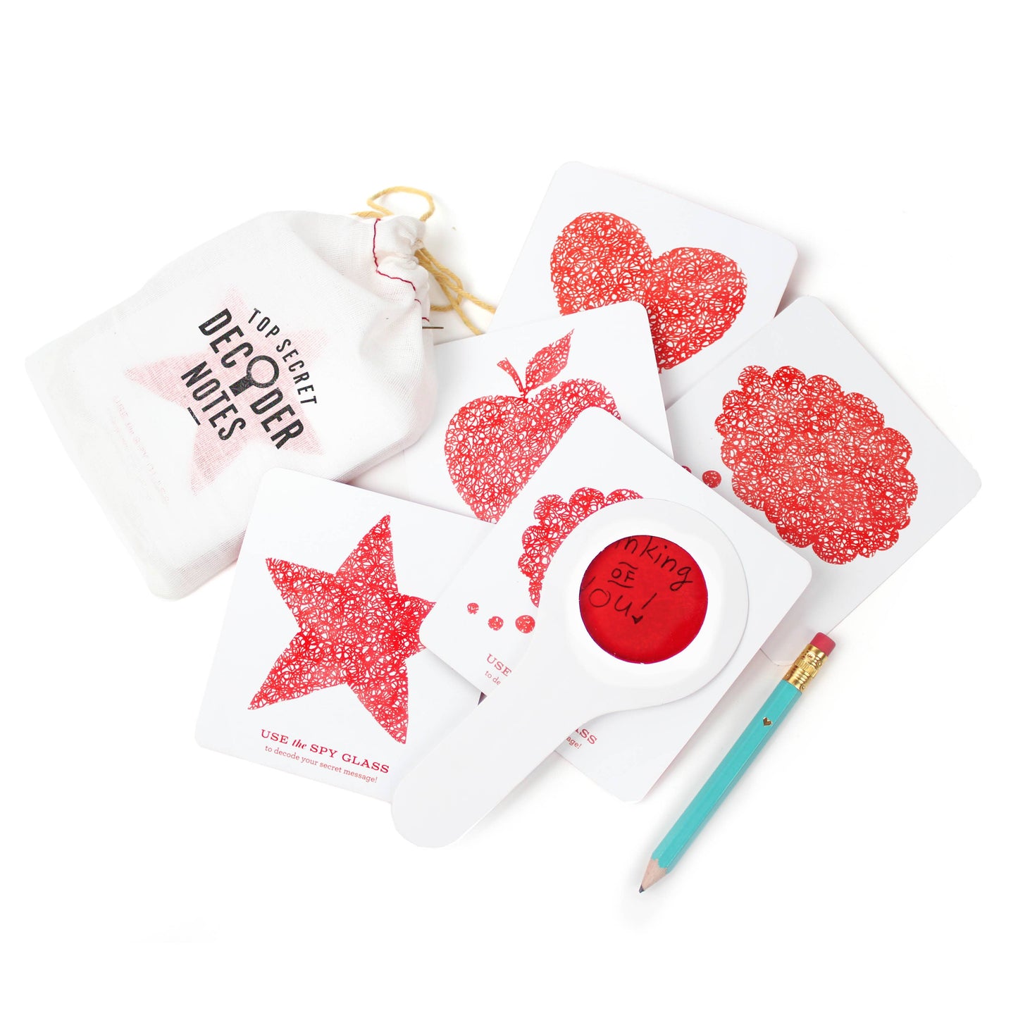 {Inklings Paperie} Secret Decoder Notes :: Set of 24