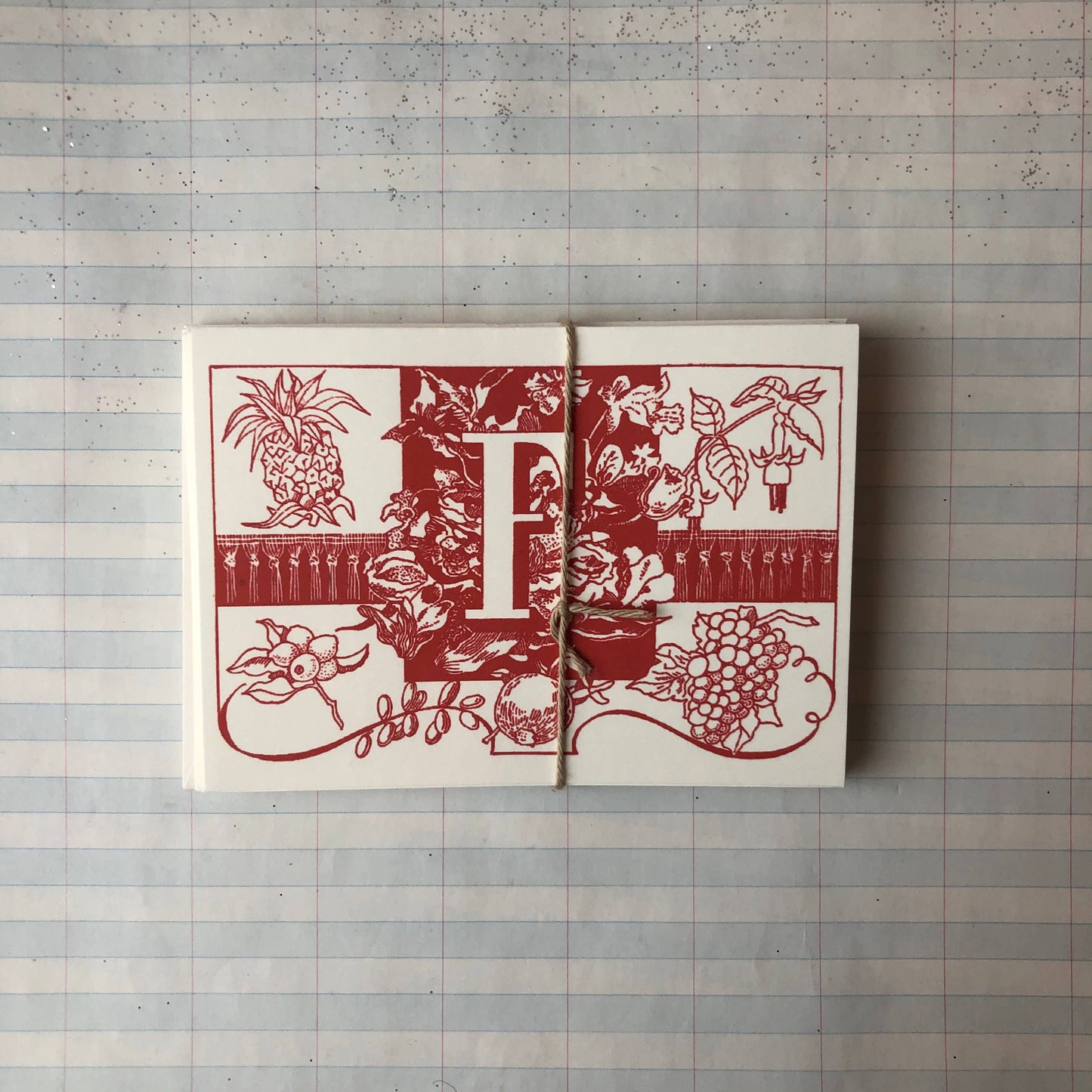 {Parcel} Spanish Monogram Notecards :: F