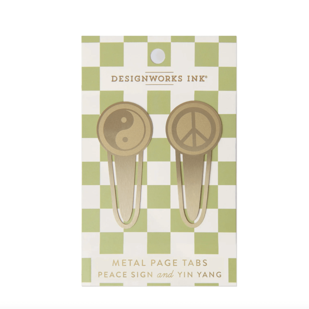 Metal Page Tabs - Peace & Yin Yang