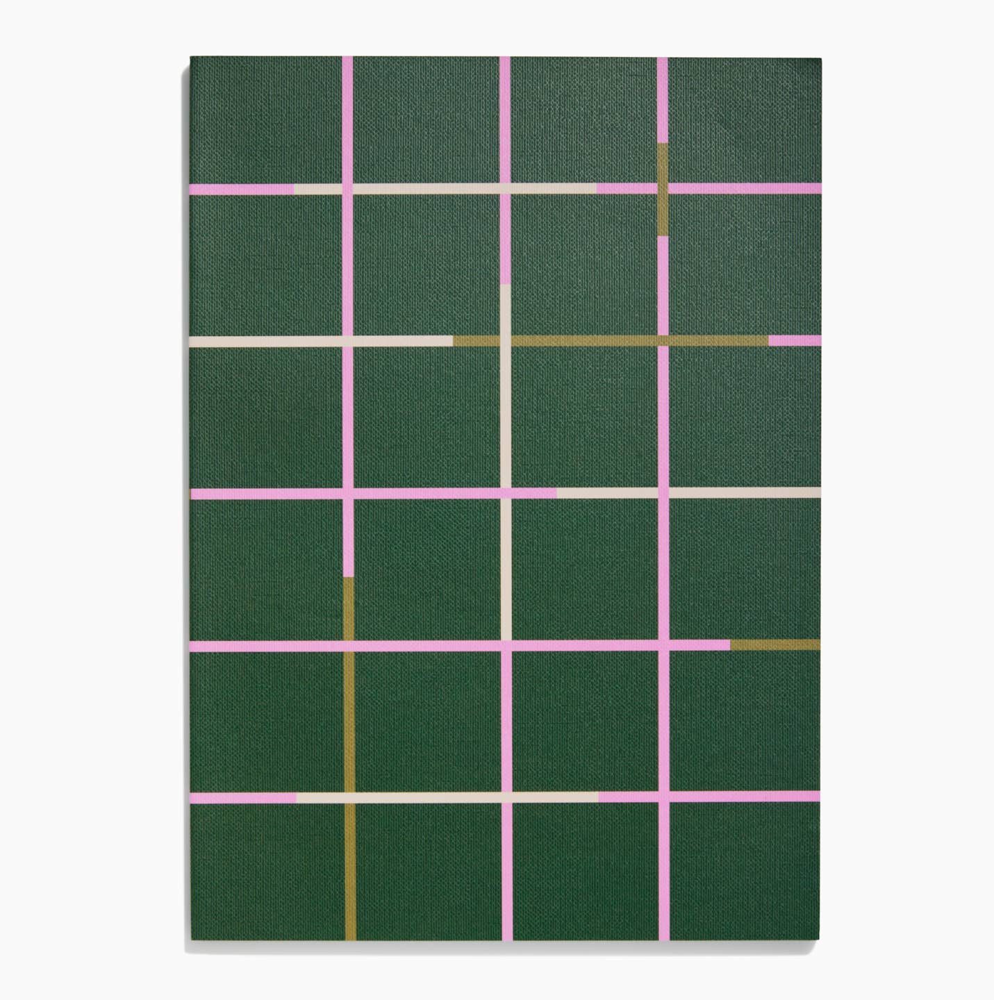 {Poketo} Object Notebook :: Dark Green Grid