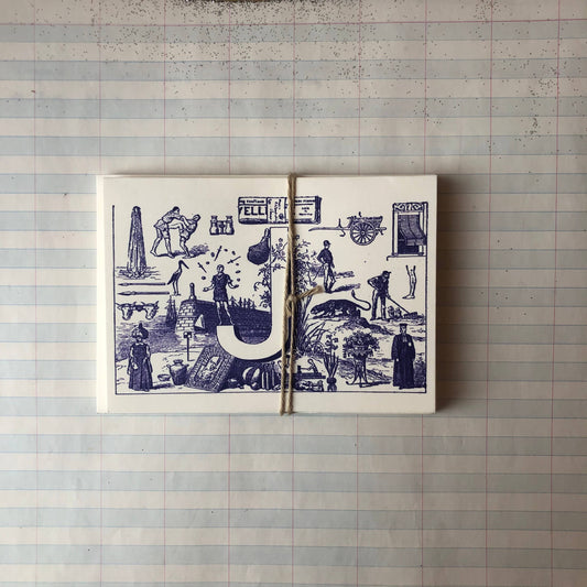 {Parcel} French Monogram Notecards :: J