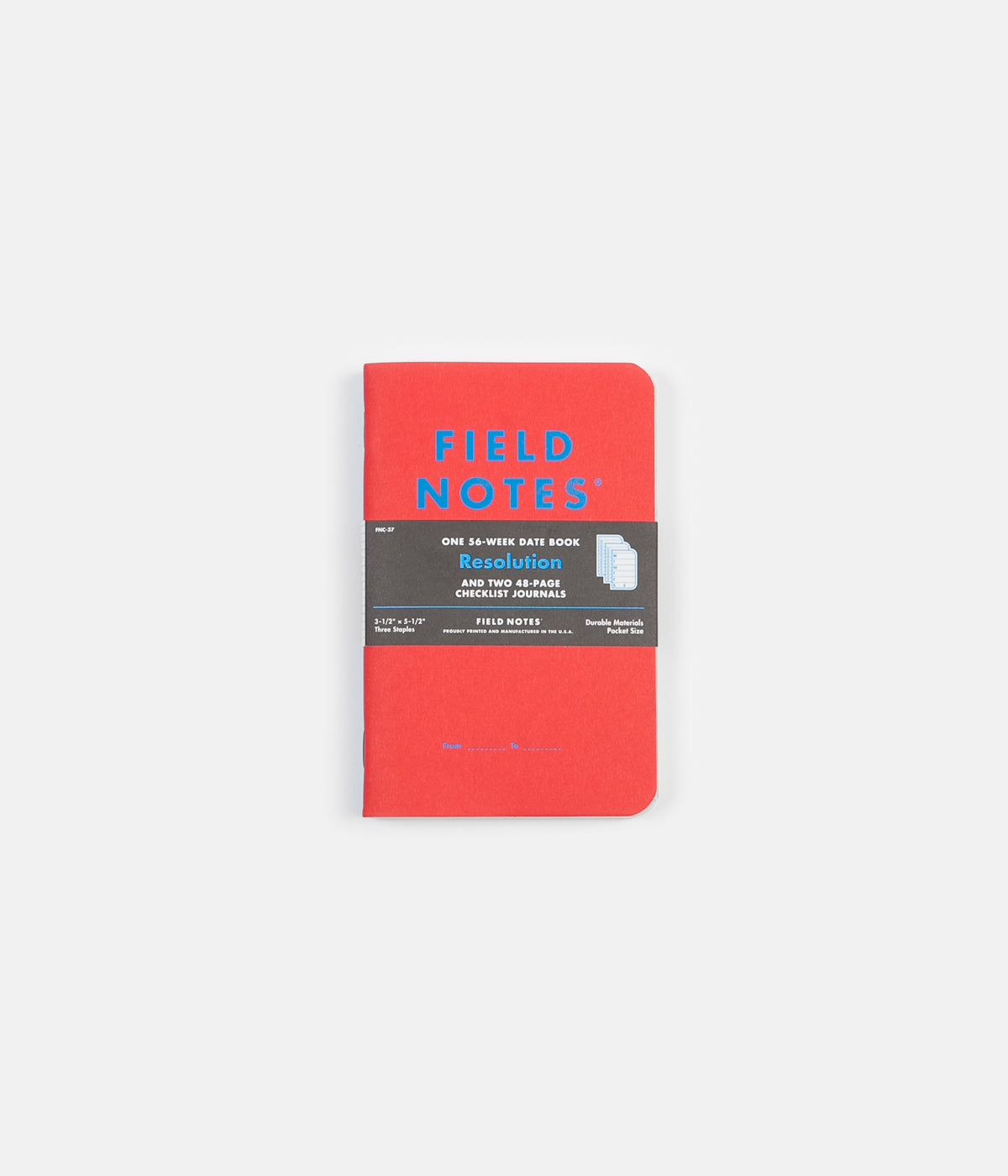 Field Notes Resolution Date Book & Checklist Journals - Pocket Size
