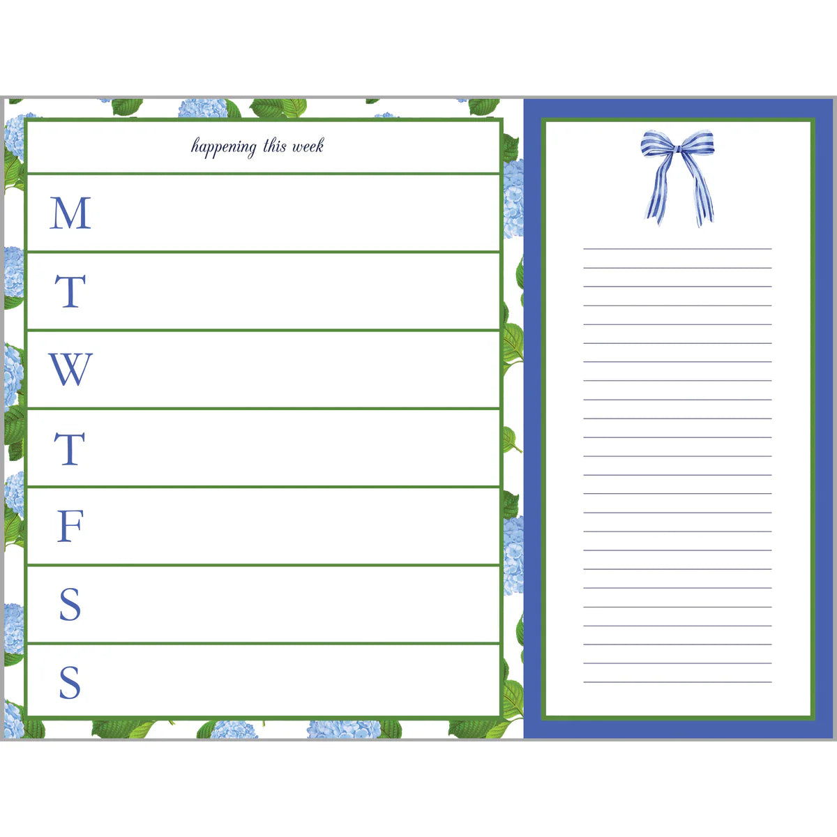 Notepad Weekly Planner with Tear Off List
