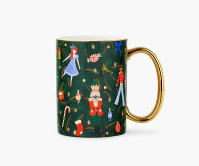 Nutcracker Branches Porcelain Mug