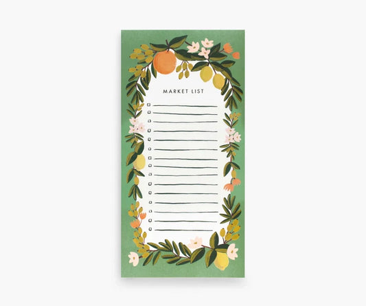 {Rifle Paper Co.} Market List Notepad :: Citrus Floral
