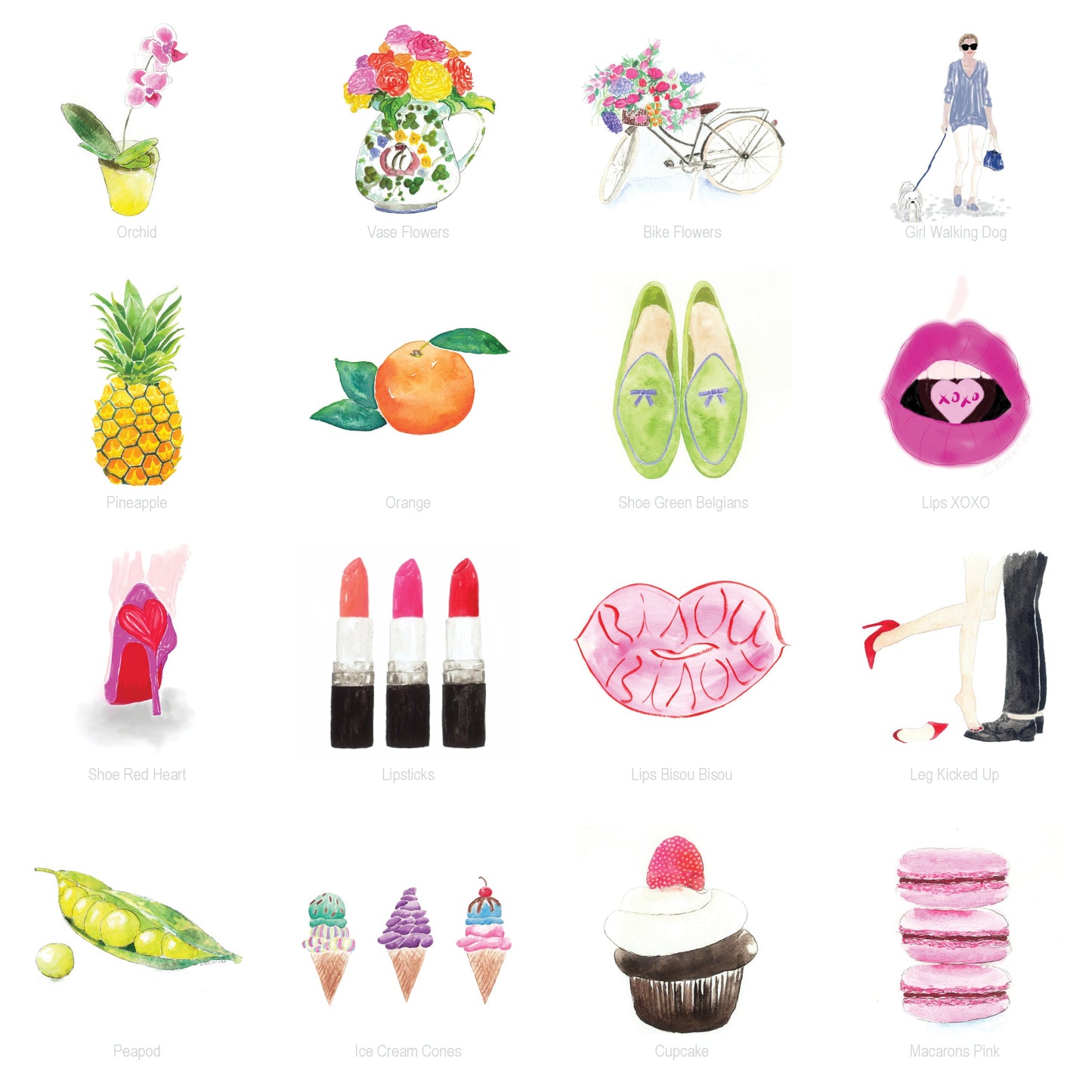 List Cards w/Acrylic Holder